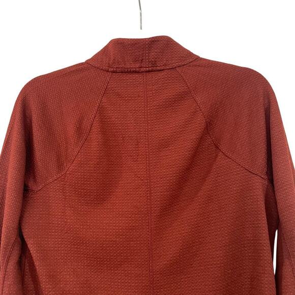 Prana Burgundy Long Sleeve Half Zip Wool Wensley Top Size S - Picture 12 of 12
